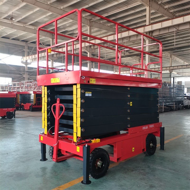 Towable Scissor Lift With Extendable Platform factory